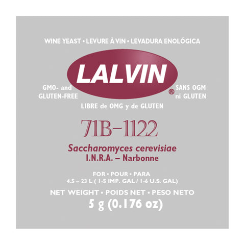 Wine Yeast - Lalvin 71B-1122 Clearance